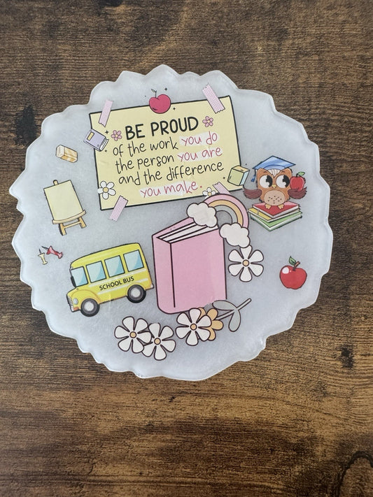 Teacher Gift Appreciation Day Tea Coffee Mug Coaster