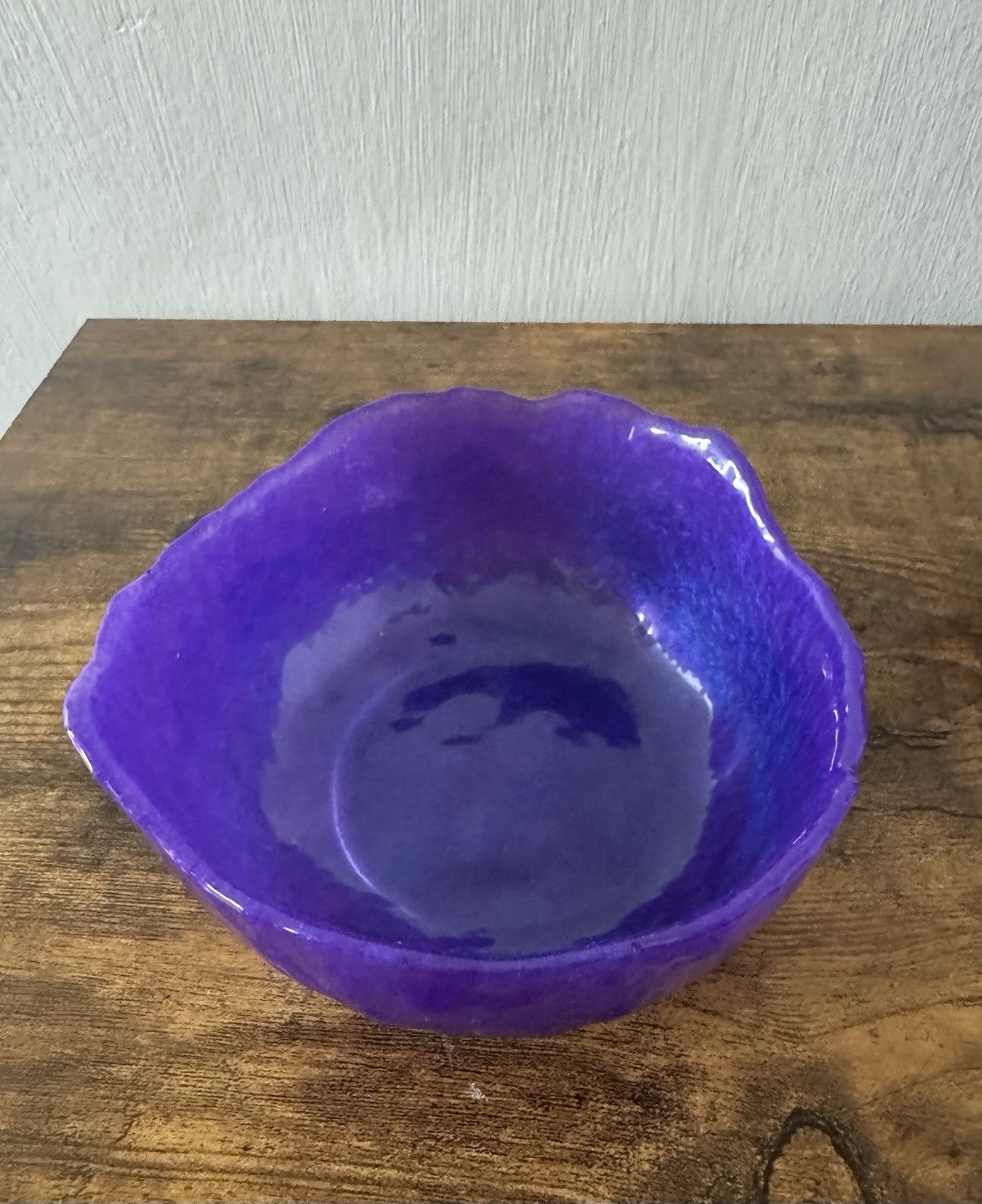 Small Purple Resin Bowl