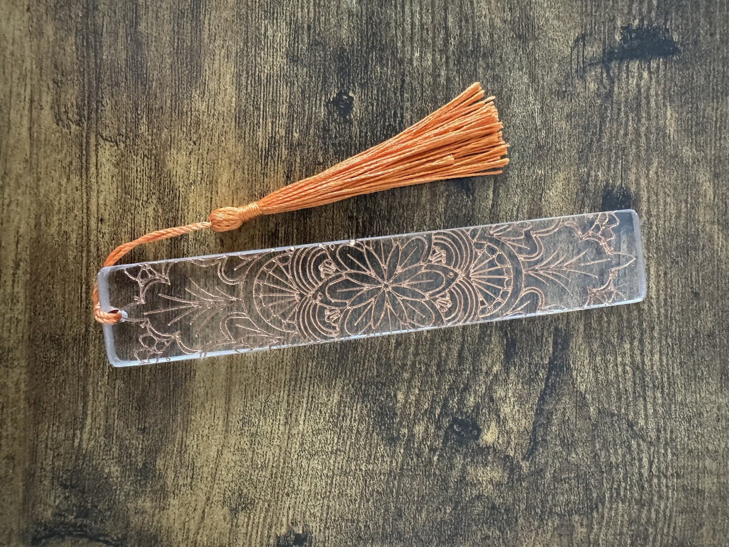 Bookmarks Clear Background And Gold Embossed Stripe