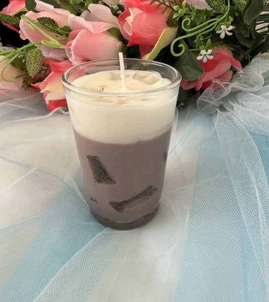 Iced coffee candle