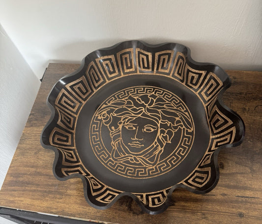 Handcrafted Medusa Resin Fruit Bowl – Mythical Home Décor Centerpiece
