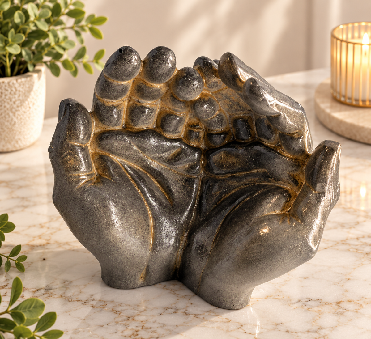 Hand Shaped Decorative Keepsake Holder | Jewellery, Ring & Key Holder | Home Décor