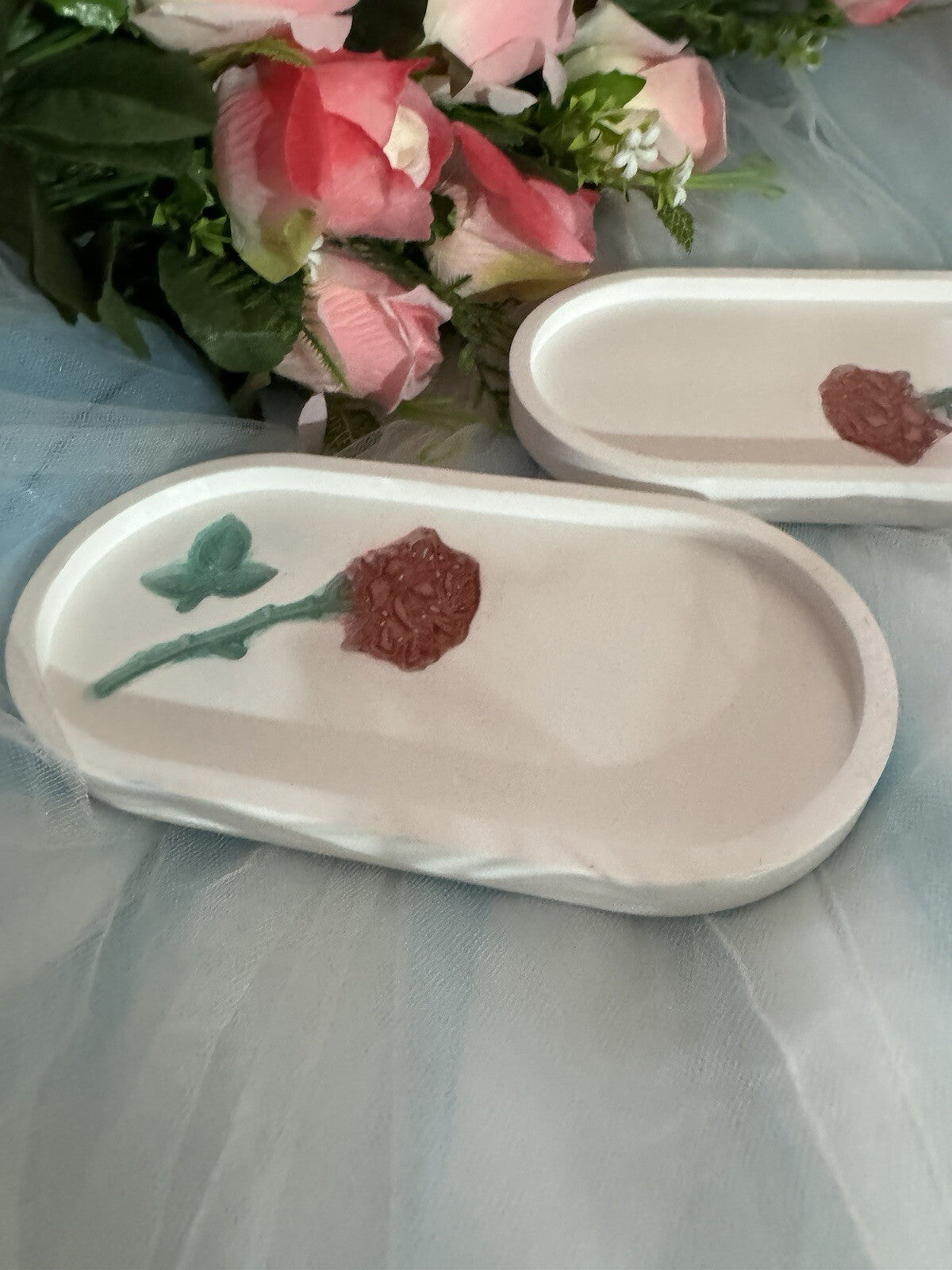 Luxury Trinket Tray Valet Tray Candles Perfume Soap Shampoo Jewellery Holder