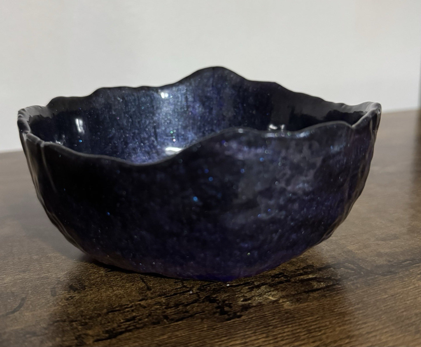 Decorative Resin Bowl Candy Dish Fig Colour Purple Black Gold Home Decor Gift Uk