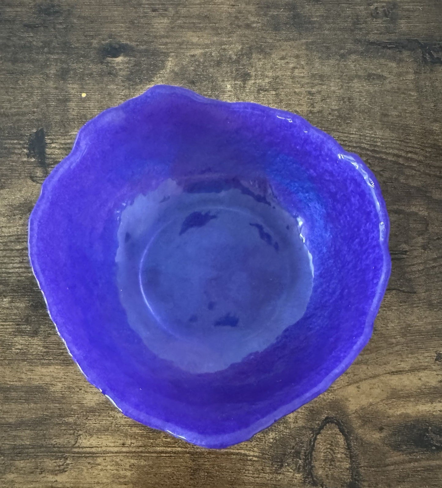 Small Purple Resin Bowl