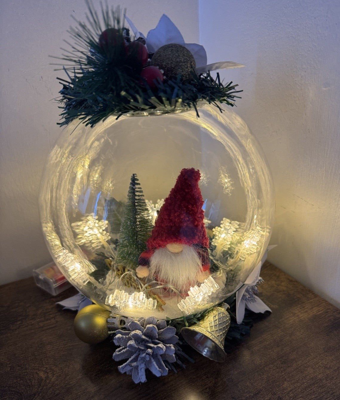 Christmas Bowl Light Artificial Handmade Christmas Decoration Christmas Party
