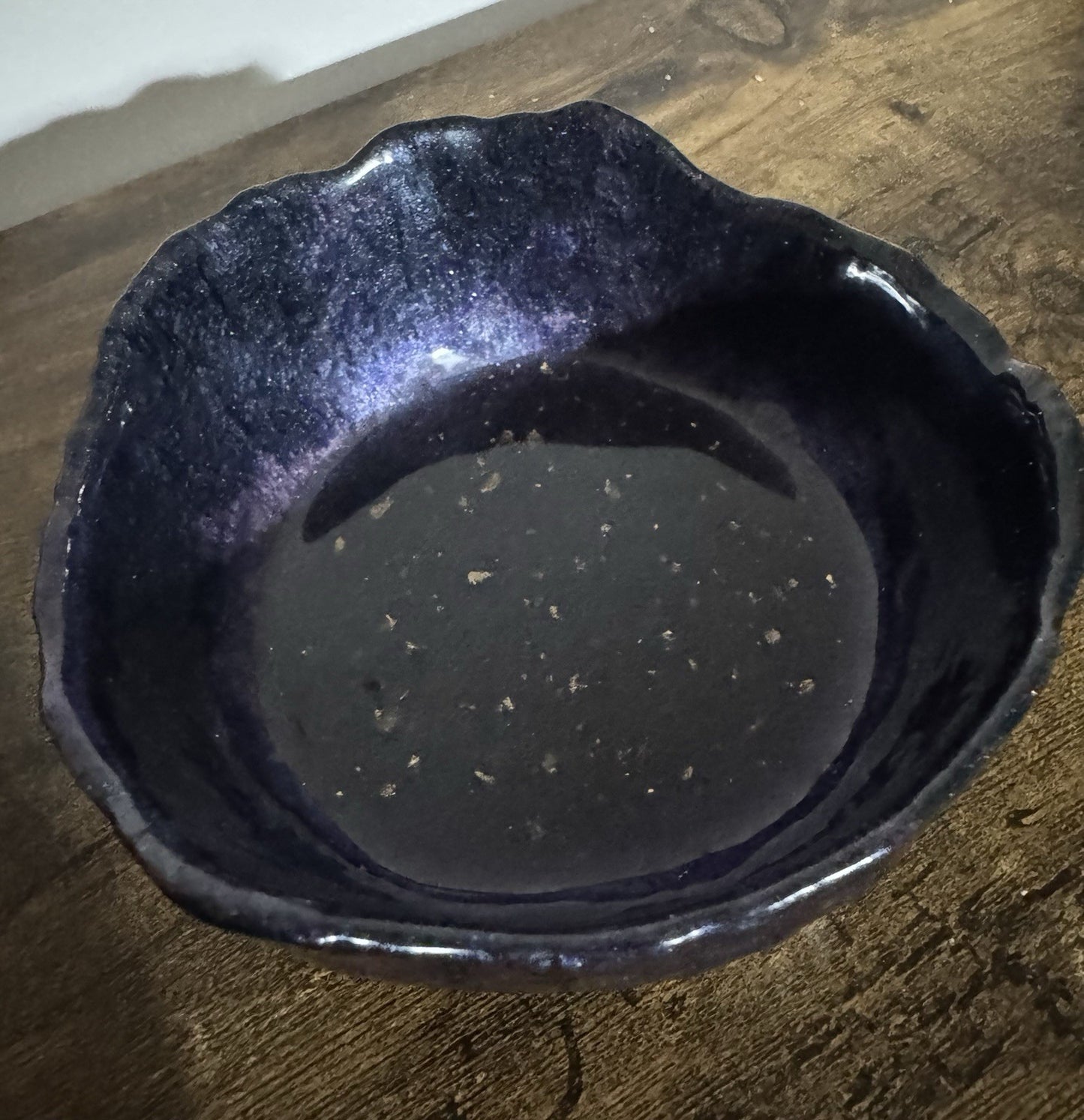 Decorative Resin Bowl Candy Dish Fig Colour Purple Black Gold Home Decor Gift Uk