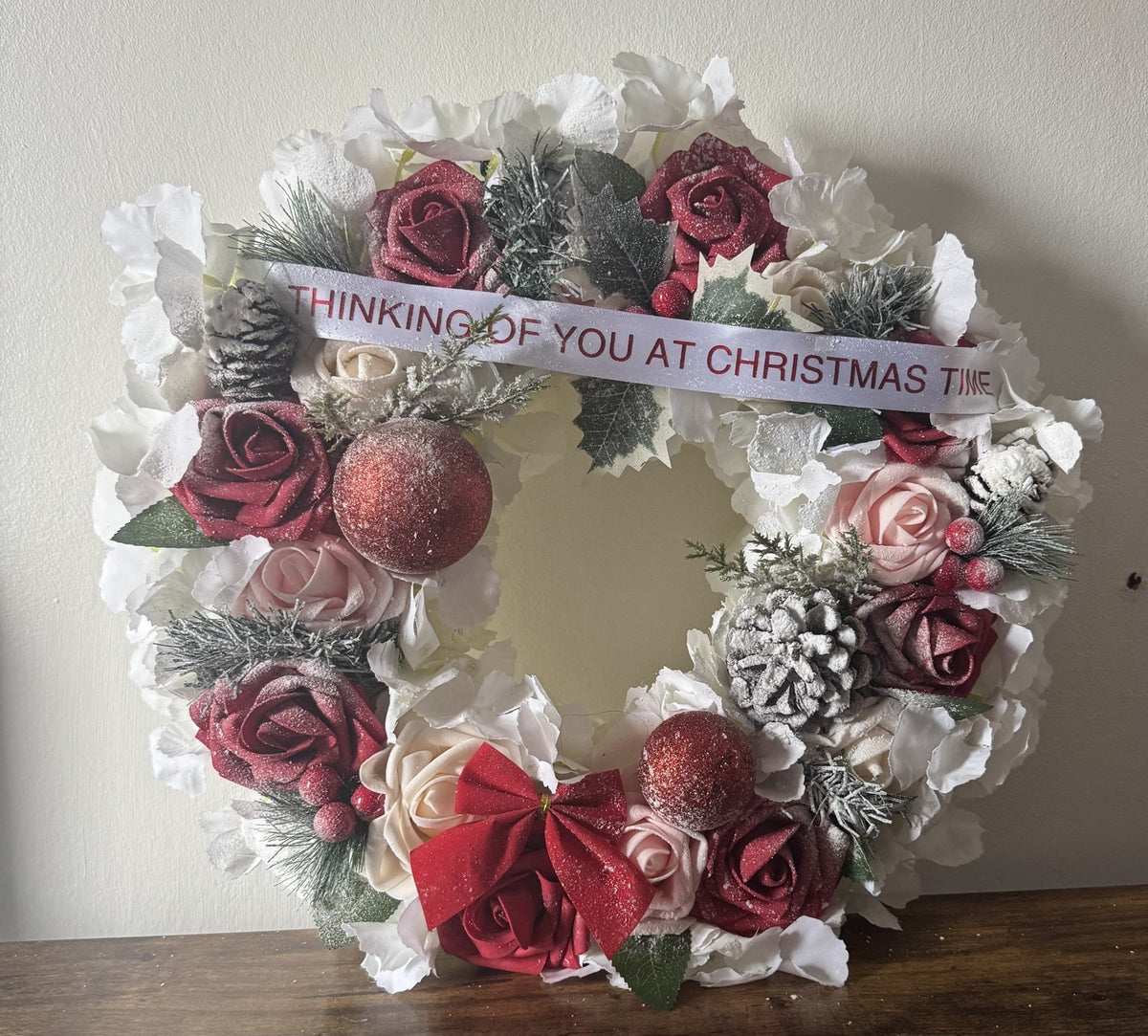 Christmas Wreath Funeral Tribut Wreath Christmas Wreath Memorial Wreath Xmas UK