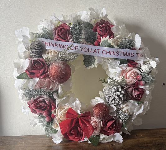 Christmas Wreath Funeral Tribut Wreath Christmas Wreath Memorial Wreath Xmas UK