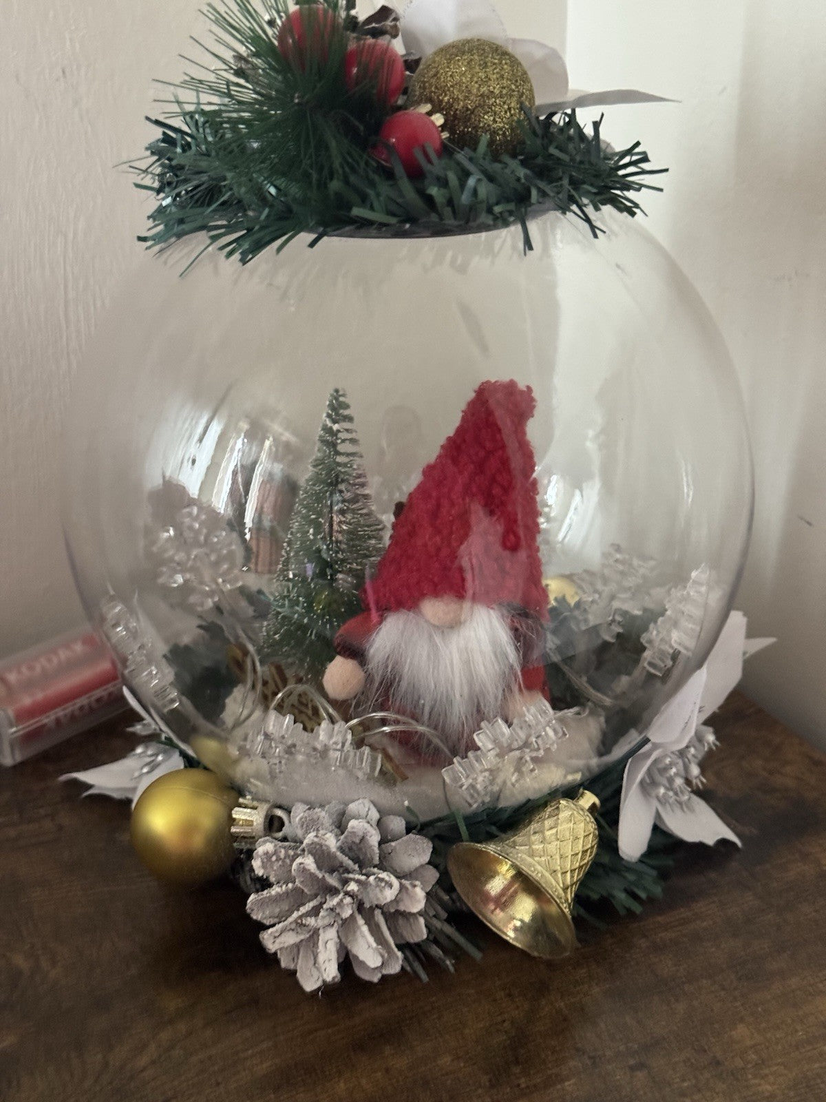 Christmas Bowl Light Artificial Handmade Christmas Decoration Christmas Party