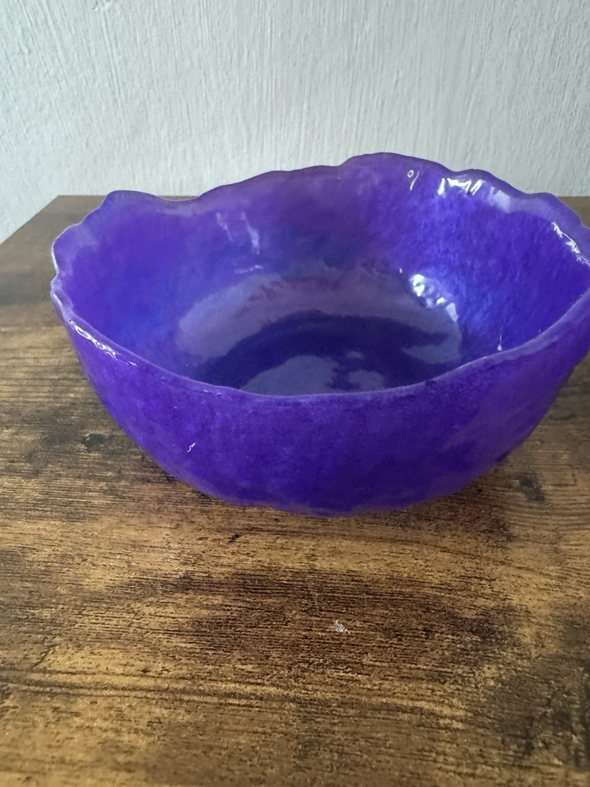 Small Purple Resin Bowl