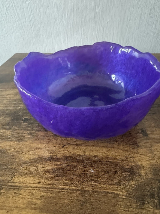Small Purple Resin Bowl