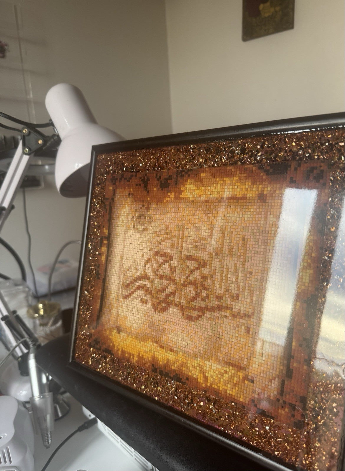 Islamic Wedding Gift Wall Decoration Diamond Painting Art Sealed With Resin