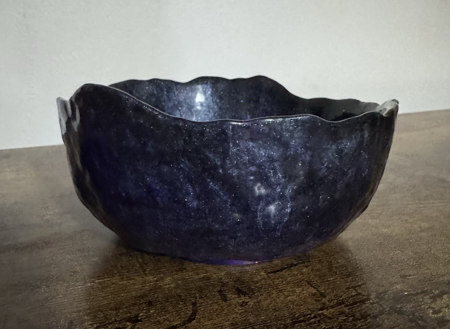 Decorative Resin Bowl Candy Dish Fig Colour Purple Black Gold Home Decor Gift Uk