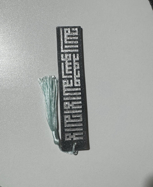Islamic Bookmark Resin Silver Sparkling
