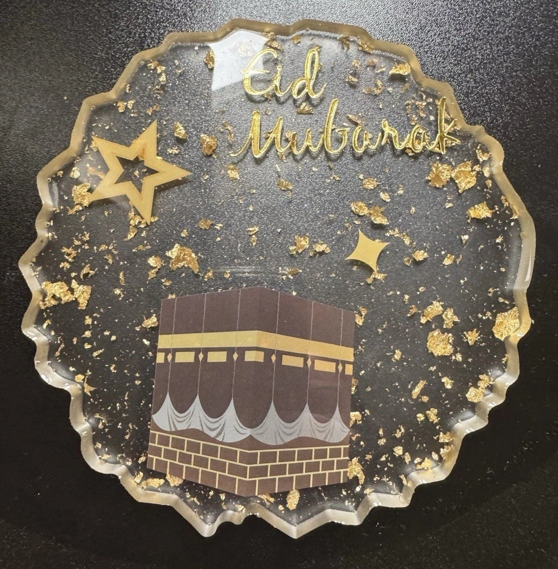 Eid Mubarak Gifts Islamic Muslim Family Gift Resin Plaque with stand