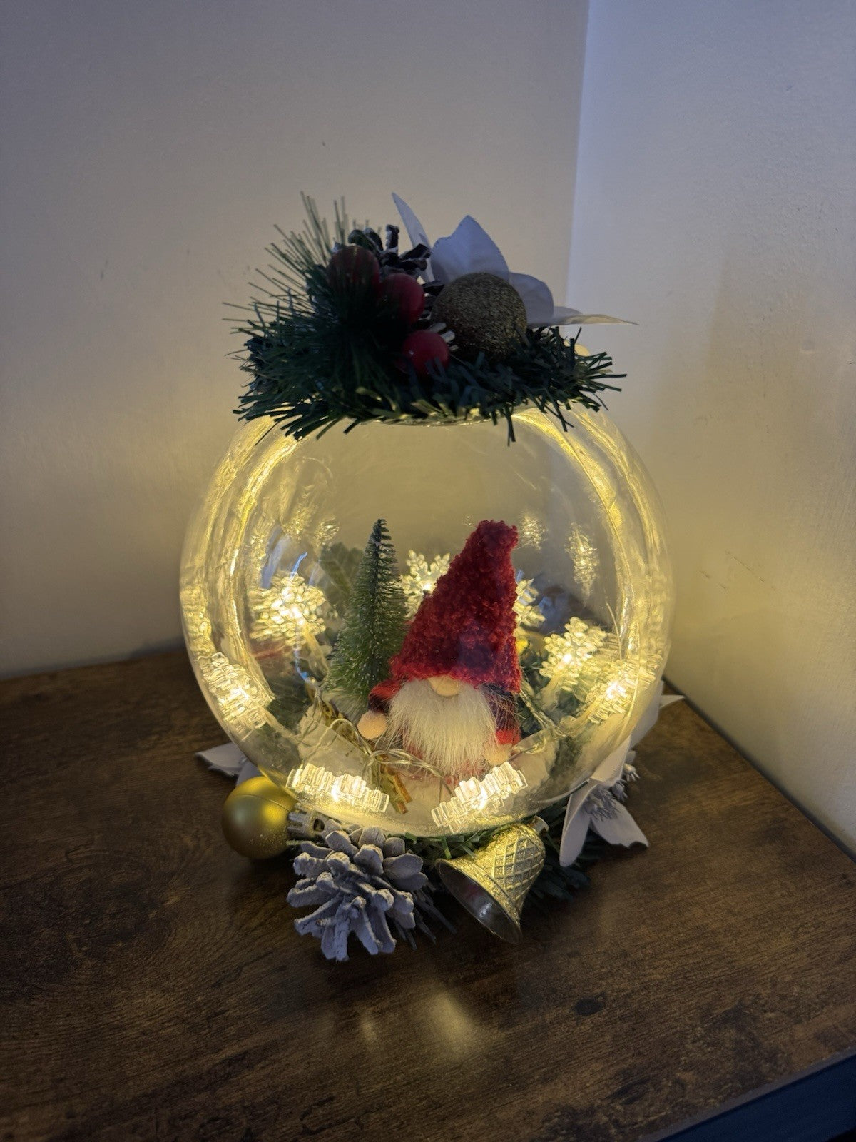 Christmas Bowl Light Artificial Handmade Christmas Decoration Christmas Party