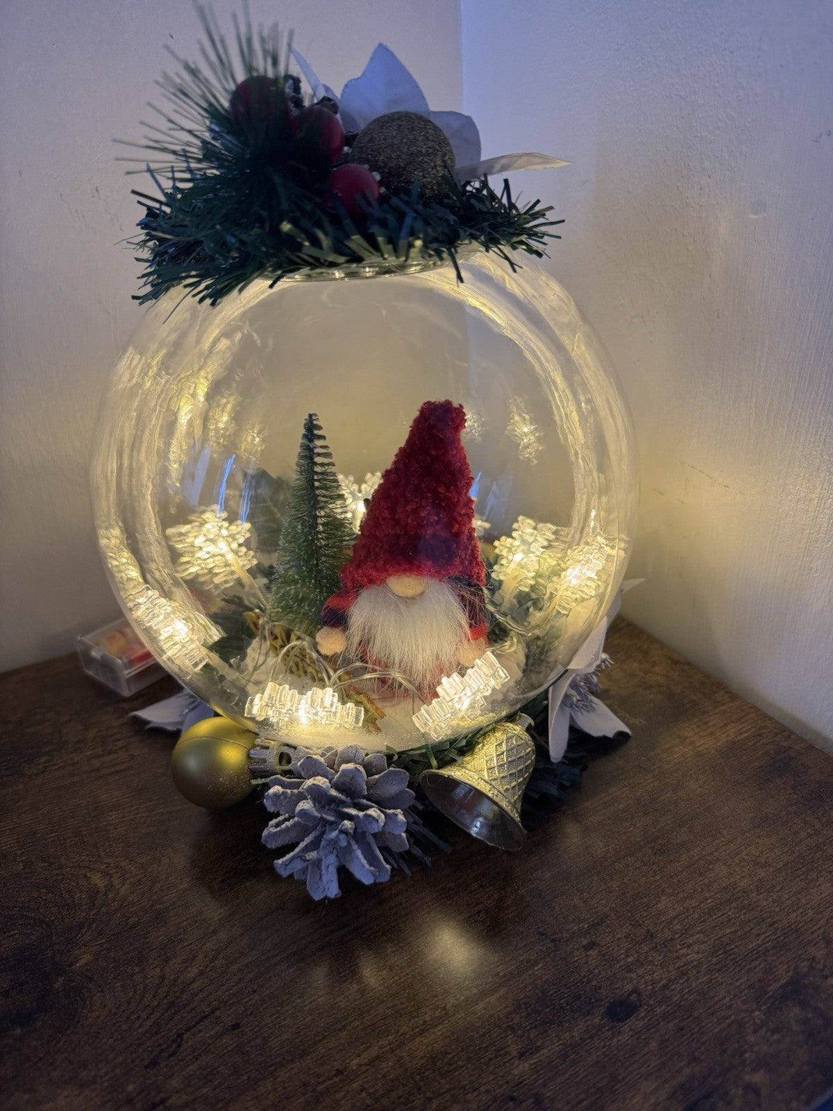 Christmas Bowl Light Artificial Handmade Christmas Decoration Christmas Party