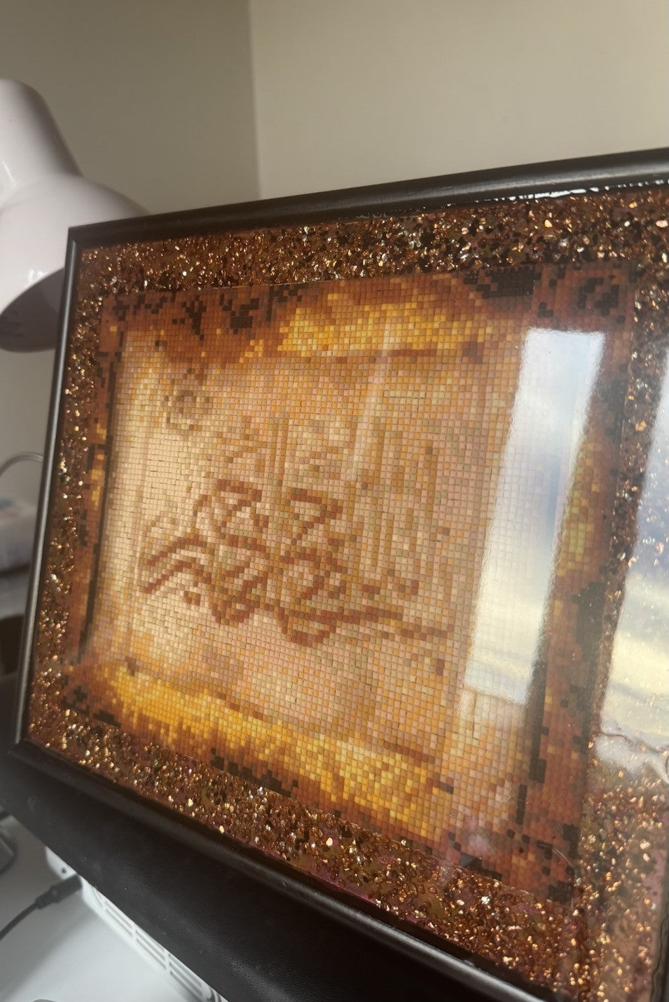 Islamic Wedding Gift Wall Decoration Diamond Painting Art Sealed With Resin