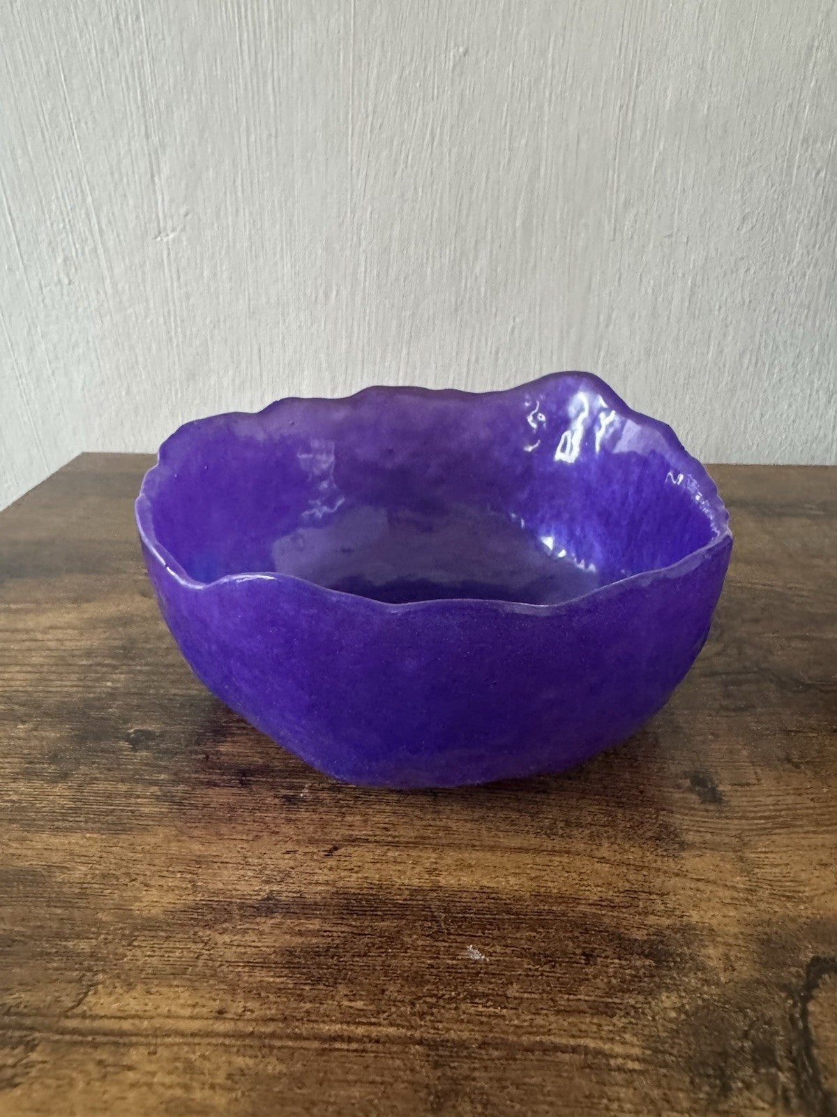 Small Purple Resin Bowl