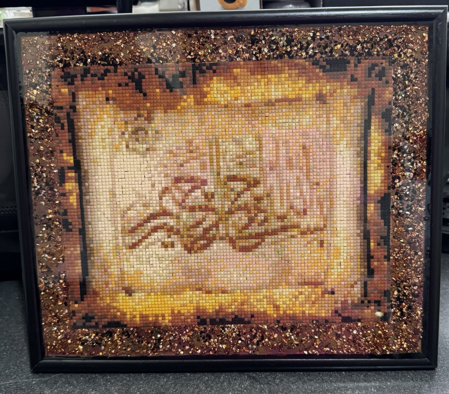 Islamic Wedding Gift Wall Decoration Diamond Painting Art Sealed With Resin