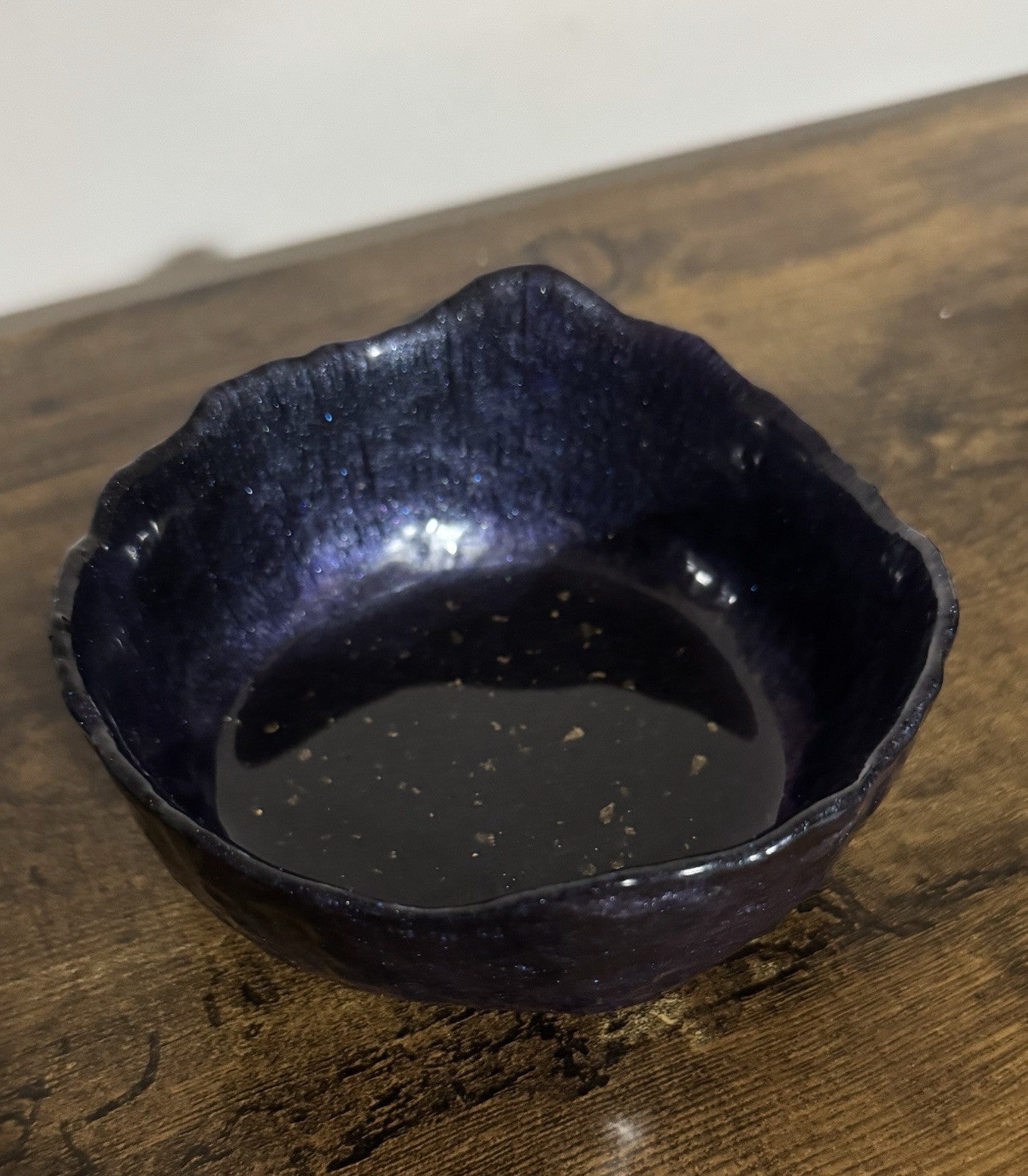 Decorative Resin Bowl Candy Dish Fig Colour Purple Black Gold Home Decor Gift Uk