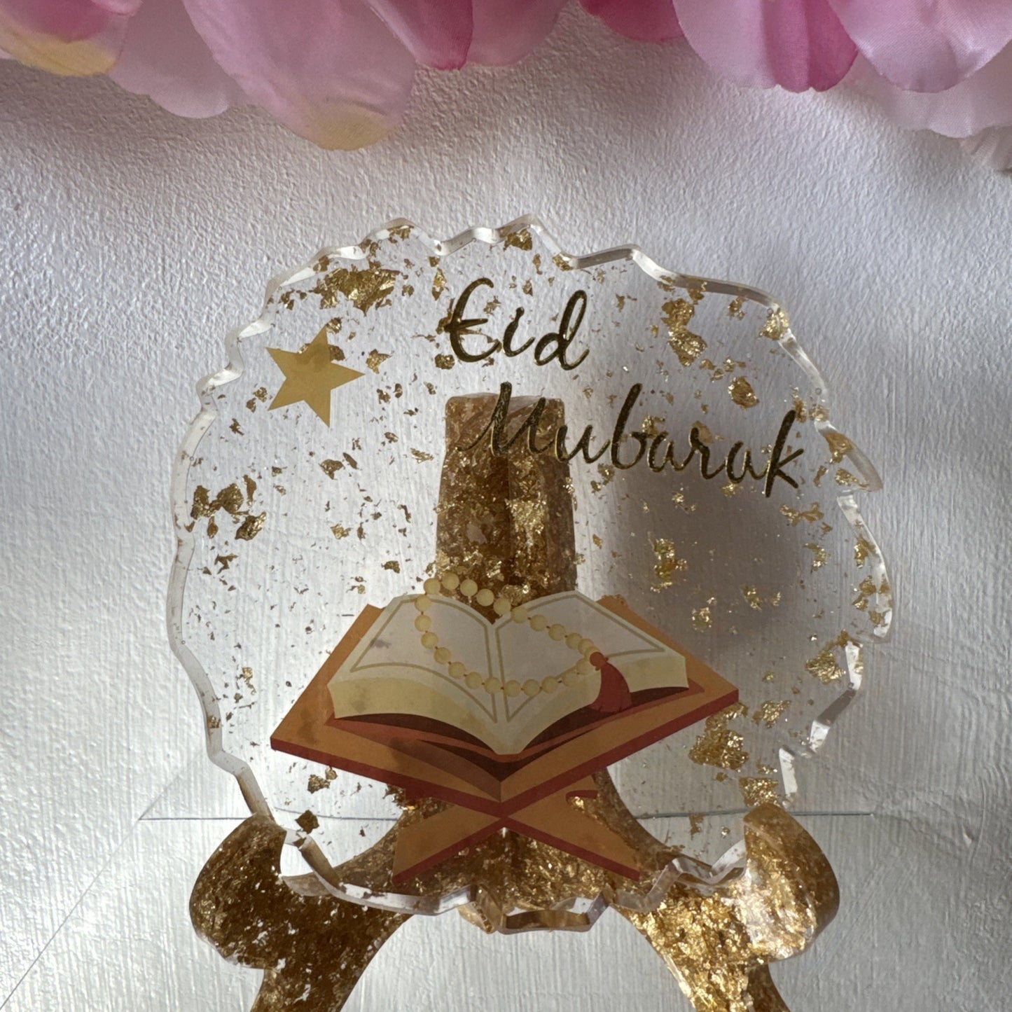 Eid Mubarak Gifts Islamic Muslim Family Gift Resin Plaque With Stand Home Decor