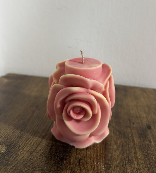 Handmade Rose Shaped Candle – Romantic Rose Scented Gift for Home Decor