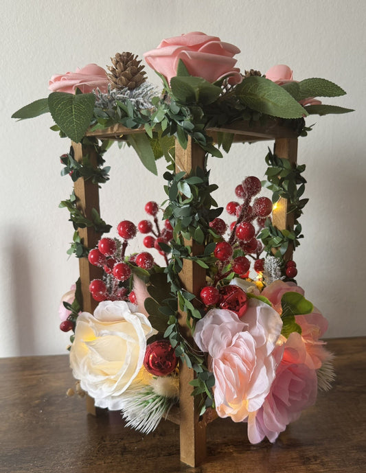 Christmas Table Decoration with Lights Christmas Table Centerpiece for Party New