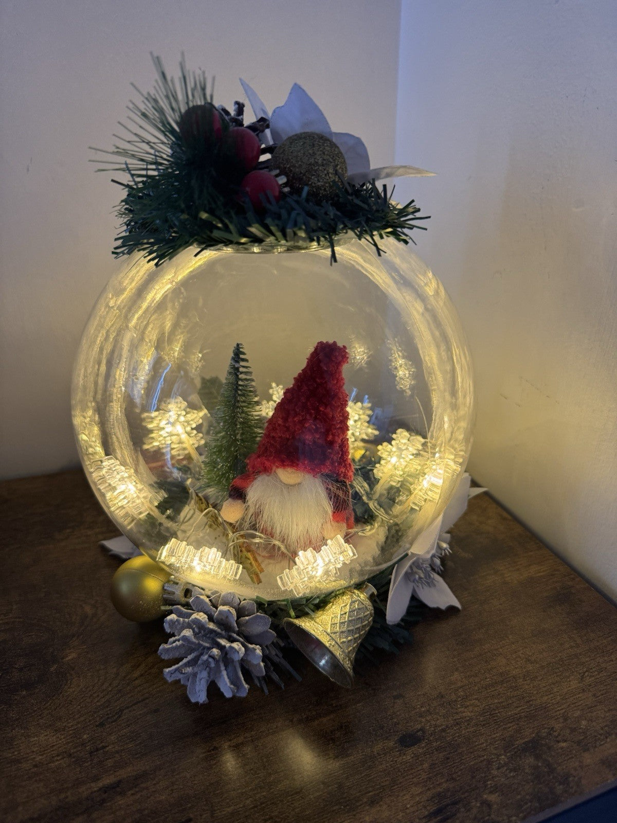 Christmas Bowl Light Artificial Handmade Christmas Decoration Christmas Party