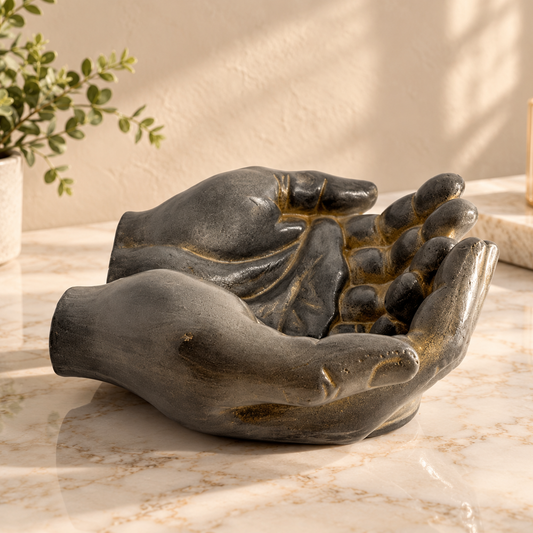 Hand Shaped Decorative Keepsake Holder | Jewellery, Ring & Key Holder | Home Décor