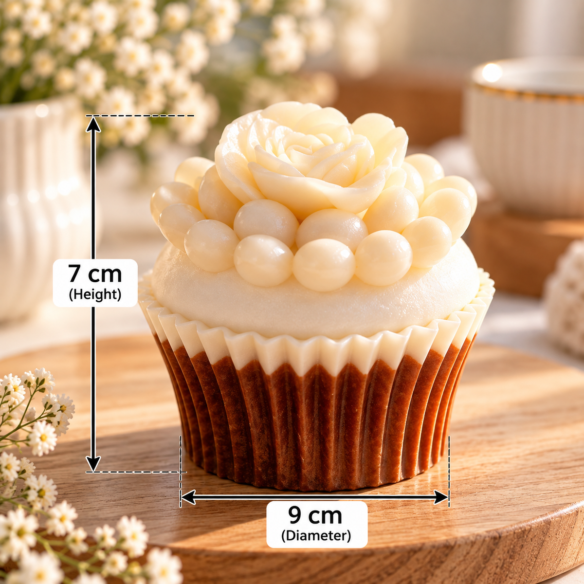 Handmade Resin Cupcake Display – Realistic Fake Cupcake for Shop Window Decor