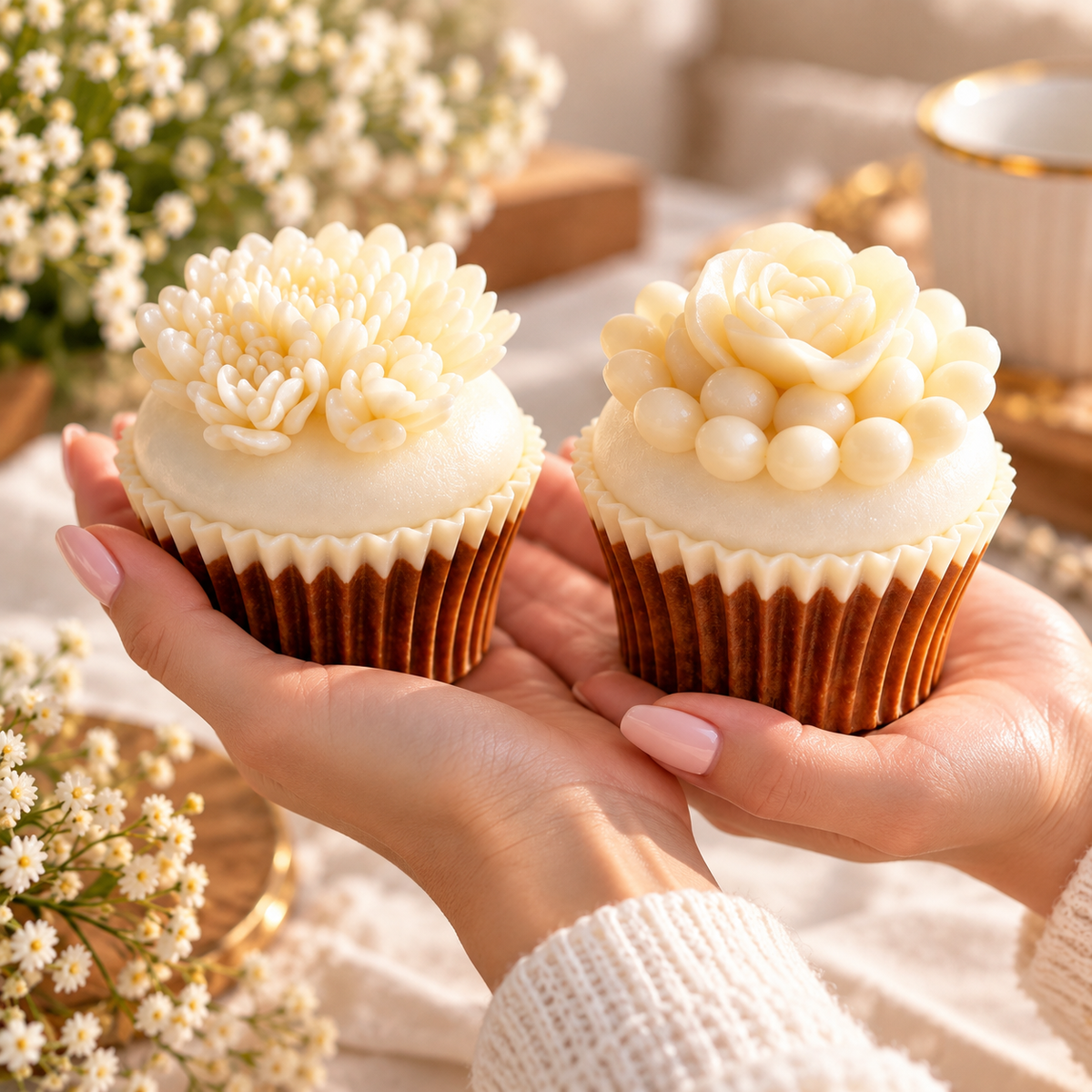 Handmade Resin Cupcake Display – Realistic Fake Cupcake for Shop Window Decor