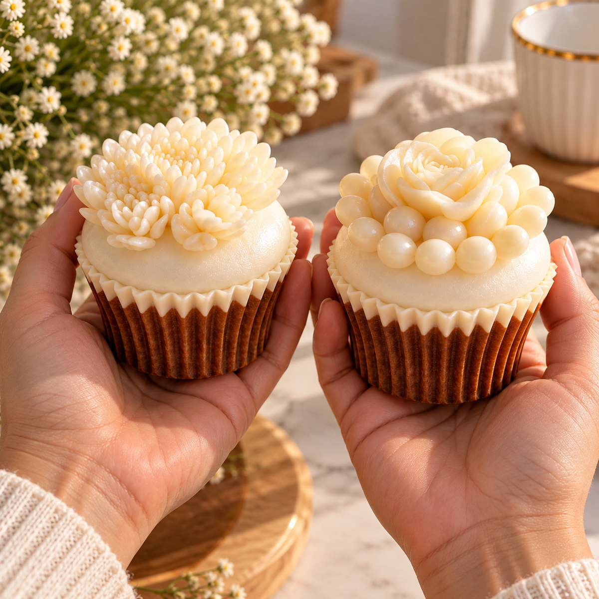 Handmade Resin Cupcake Display – Realistic Fake Cupcake for Shop Window Decor