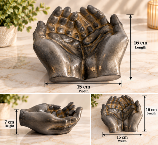 Hand Shaped Decorative Keepsake Holder | Jewellery, Ring & Key Holder | Home Décor