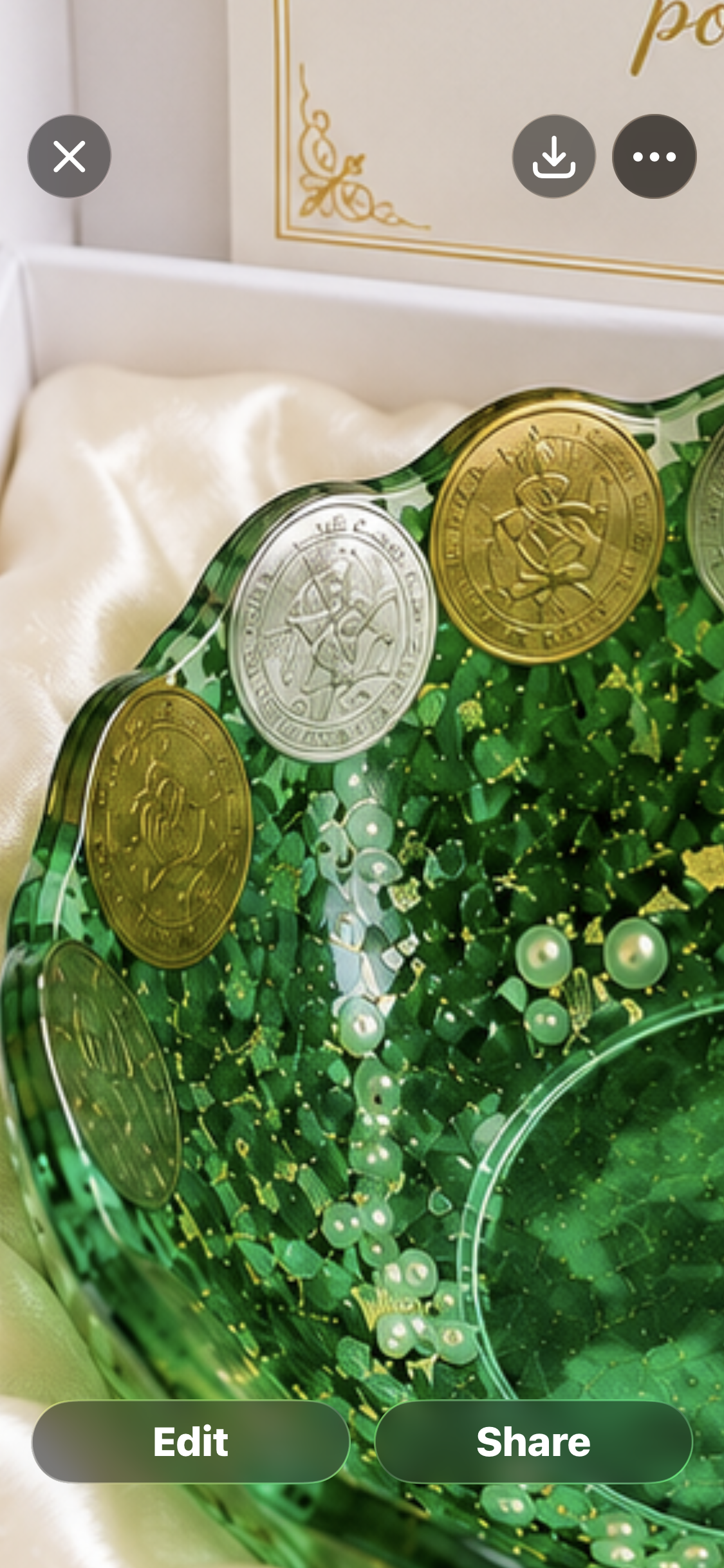 Feng Shui Money Bowl – Green Wealth & Good Luck Decor