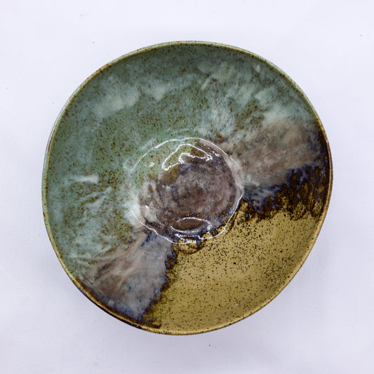 Large Saltwater Lavender Handmade Ceramic Stoneware Dinner Bowl