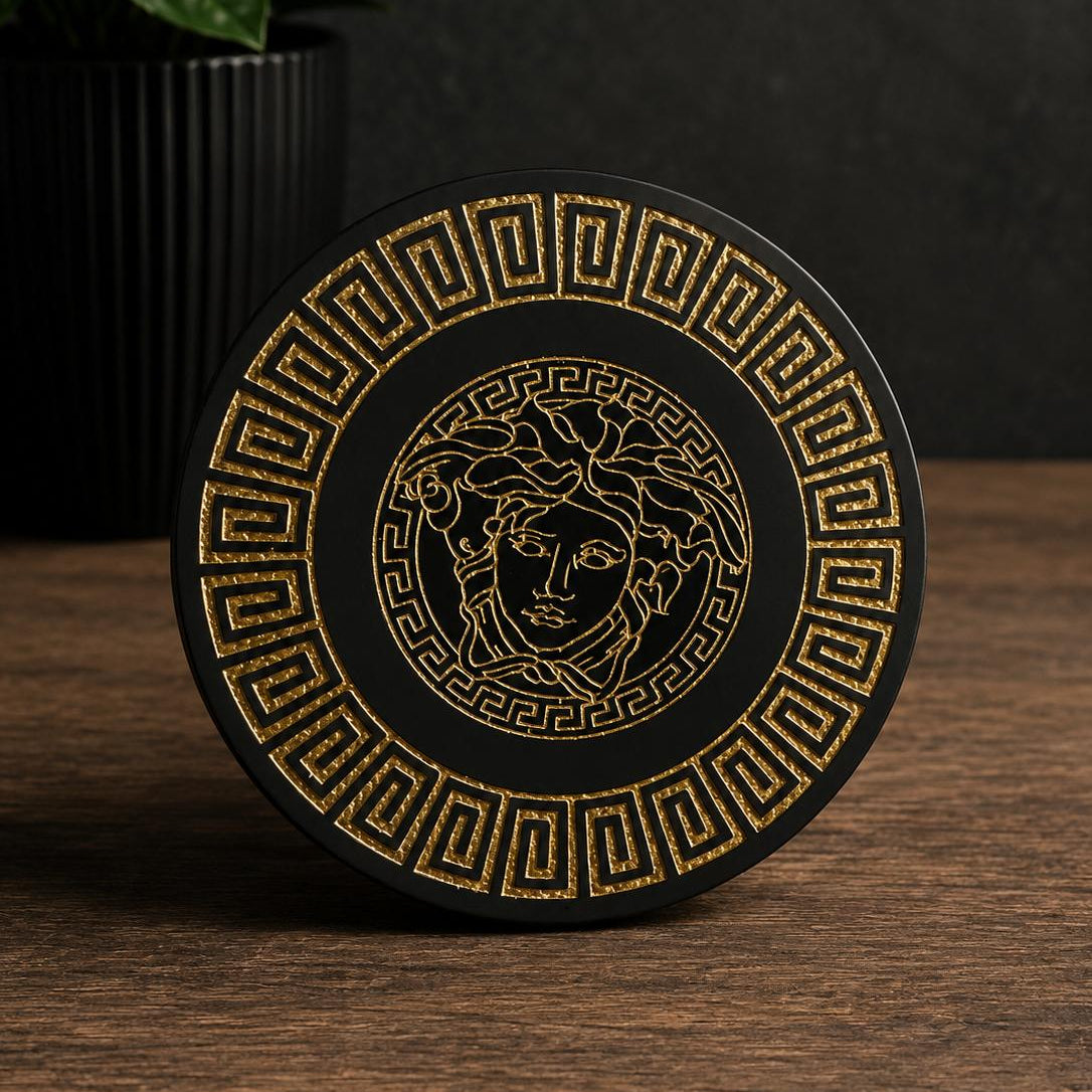 Luxury Resin Coaster Colour Gold /Silver Handmade Decorative Drink Coaster