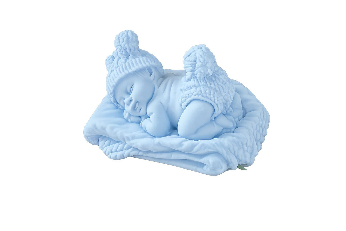 Baby Christening Favour – Handmade Resin Baptism Keepsake Gift, Pink or Blue