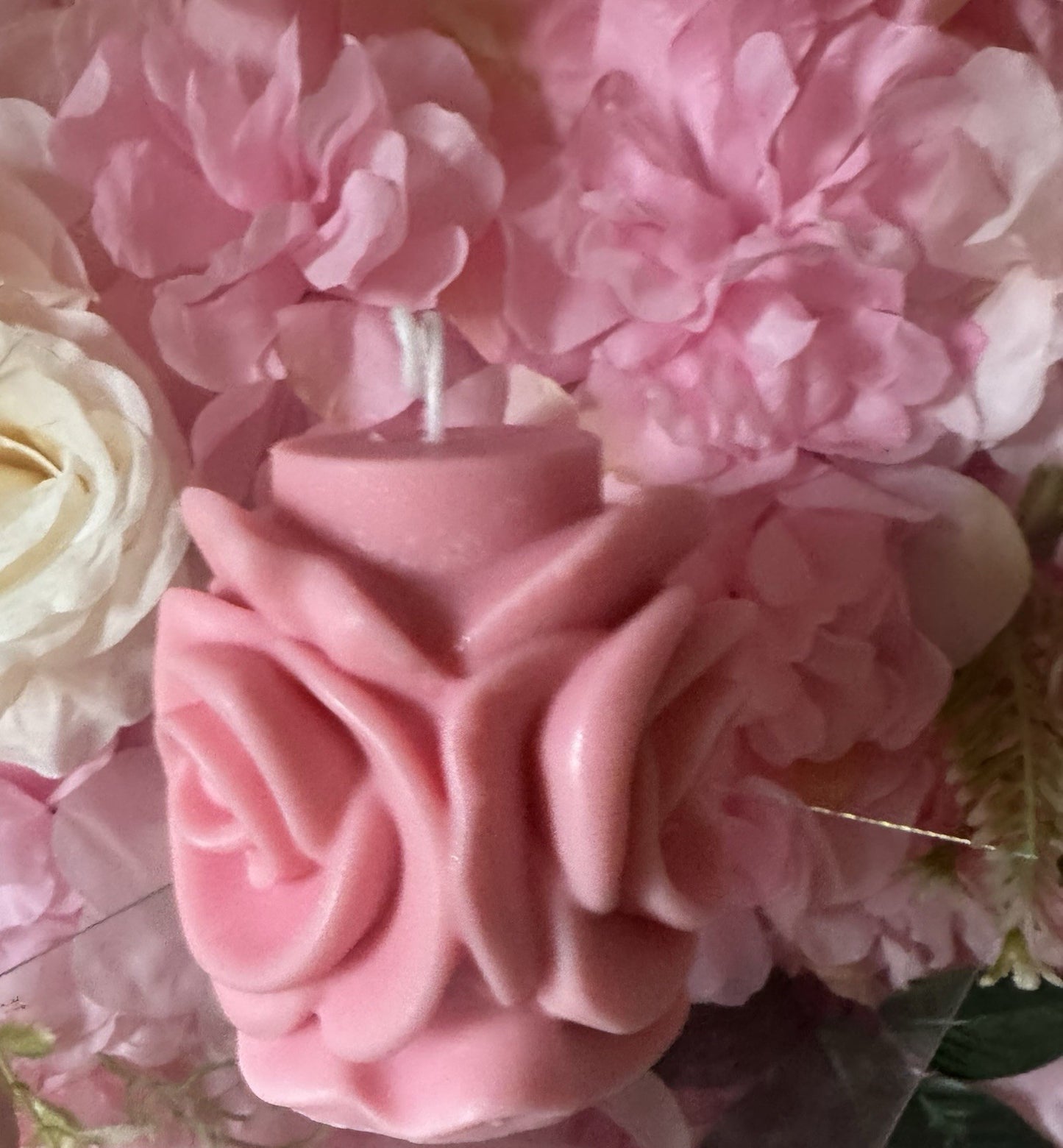 Rose Scented Flower Candle